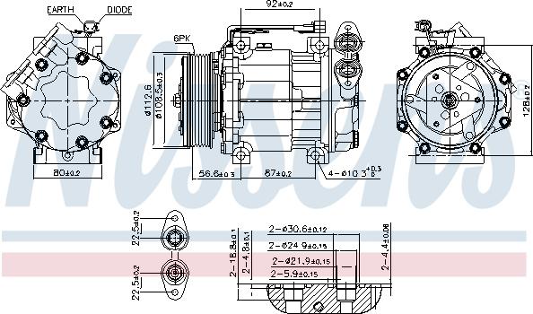 Nissens 890584 - Compressore, Climatizzatore autozon.pro