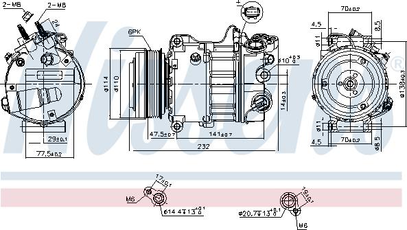 Nissens 890585 - Compressore, Climatizzatore autozon.pro