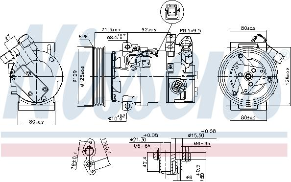 Nissens 890586 - Compressore, Climatizzatore autozon.pro