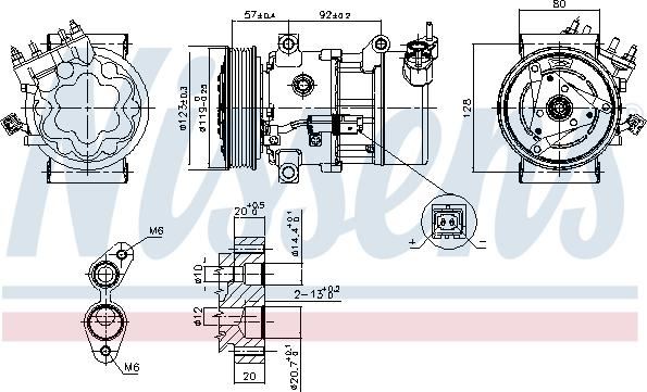 Nissens 89053 - Compressore, Climatizzatore autozon.pro