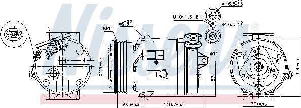 Nissens 89057 - Compressore, Climatizzatore autozon.pro