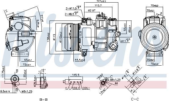 Nissens 890696 - Compressore, Climatizzatore autozon.pro