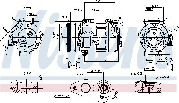 Nissens 890693 - Compressore, Climatizzatore autozon.pro