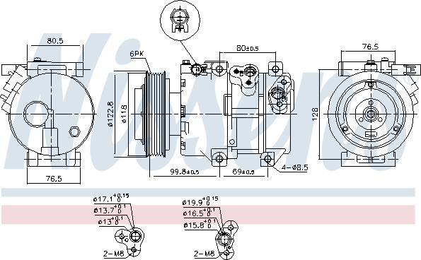 Nissens 890661 - Compressore, Climatizzatore autozon.pro