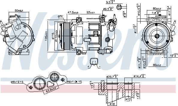 Nissens 890606 - Compressore, Climatizzatore autozon.pro