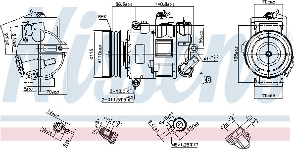 Nissens 890633 - Compressore, Climatizzatore autozon.pro