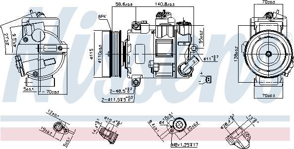 Nissens 890632 - Compressore, Climatizzatore autozon.pro