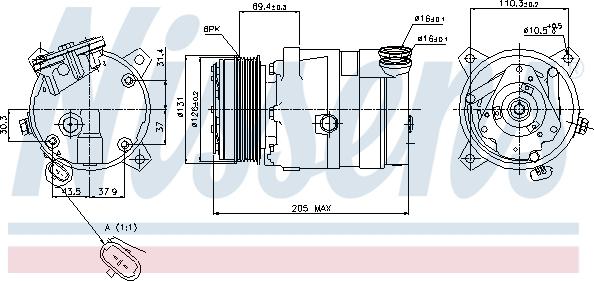 Nissens 89062 - Compressore, Climatizzatore autozon.pro