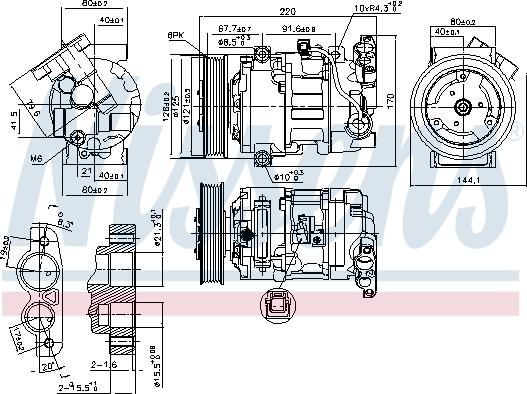 Nissens 890044 - Compressore, Climatizzatore autozon.pro