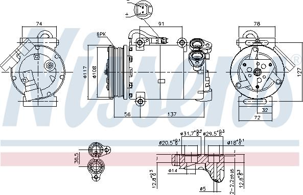 Nissens 890040 - Compressore, Climatizzatore autozon.pro