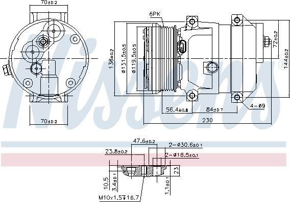 Nissens  890050 - Compressore, Climatizzatore autozon.pro