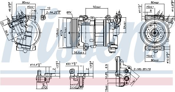 Nissens 890051 - Compressore, Climatizzatore autozon.pro