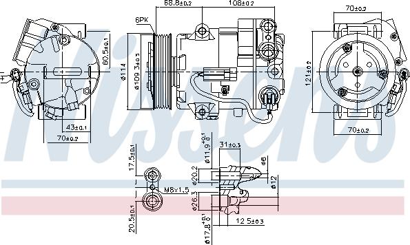 Nissens 890058 - Compressore, Climatizzatore autozon.pro