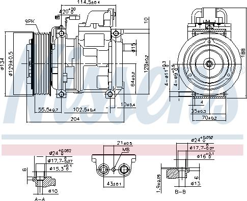 Nissens 890023 - Compressore, Climatizzatore autozon.pro