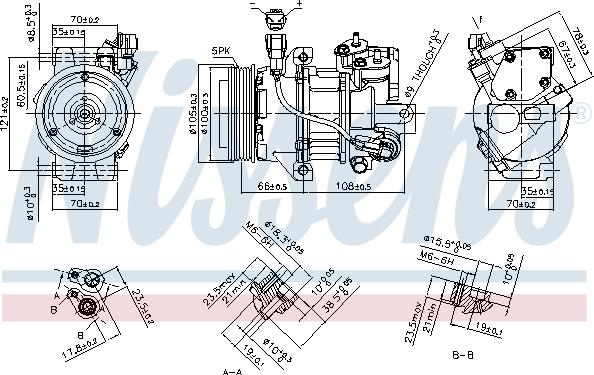 Nissens 890077 - Compressore, Climatizzatore autozon.pro