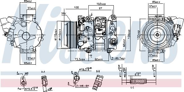 Nissens 890143 - Compressore, Climatizzatore autozon.pro