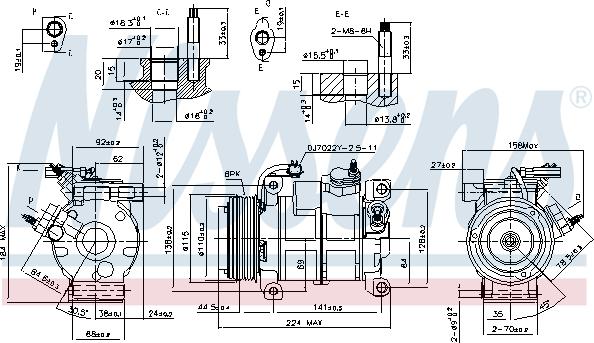 Nissens 890169 - Compressore, Climatizzatore autozon.pro