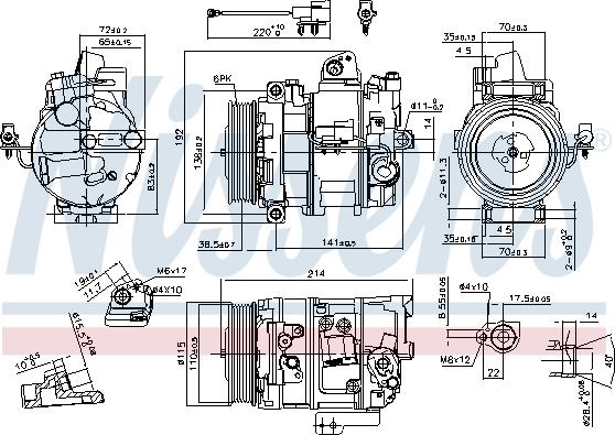 Nissens 890117 - Compressore, Climatizzatore autozon.pro