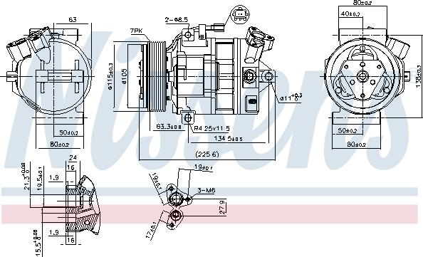 Nissens 890138 - Compressore, Climatizzatore autozon.pro