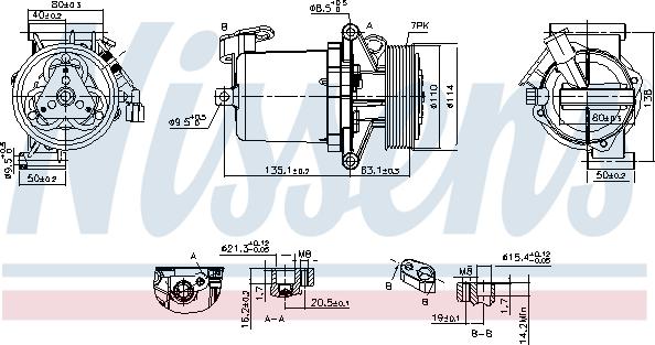 Nissens 890172 - Compressore, Climatizzatore autozon.pro