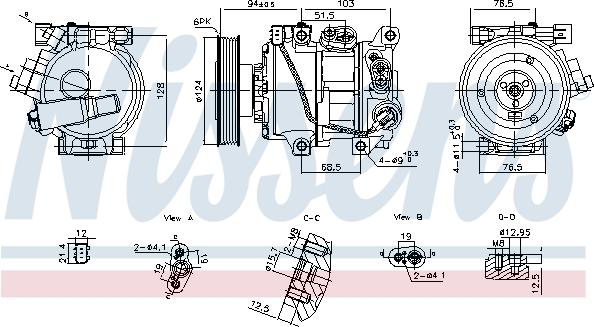 Nissens 890896 - Compressore, Climatizzatore autozon.pro