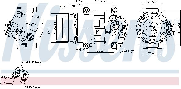 Nissens 89089 - Compressore, Climatizzatore autozon.pro