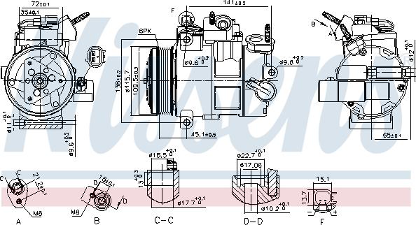 Nissens 890800 - Compressore, Climatizzatore autozon.pro