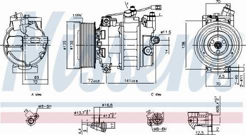 Nissens 890884 - Compressore, Climatizzatore autozon.pro