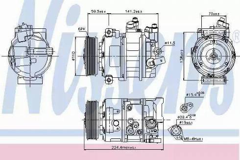 Nissens 89020 - Compressore, Climatizzatore autozon.pro