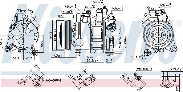 Nissens 890397 - Compressore, Climatizzatore autozon.pro