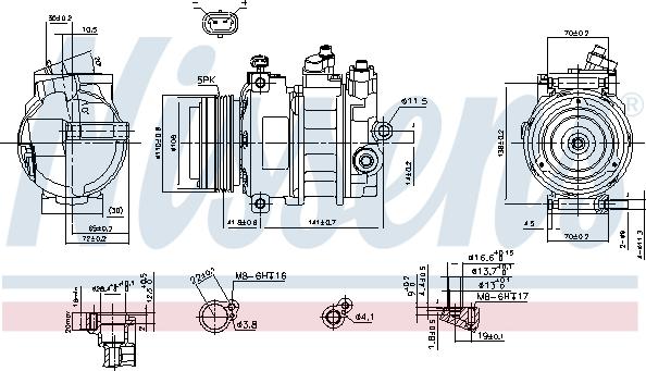 Nissens 89031 - Compressore, Climatizzatore autozon.pro