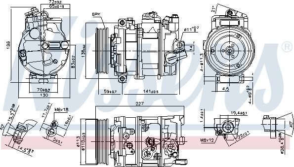 Nissens 890337 - Compressore, Climatizzatore autozon.pro