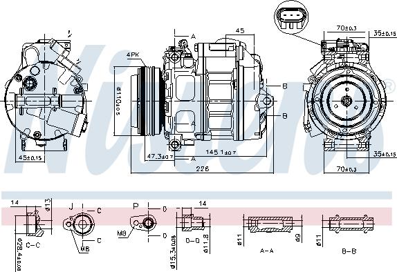 Nissens 890329 - Compressore, Climatizzatore autozon.pro