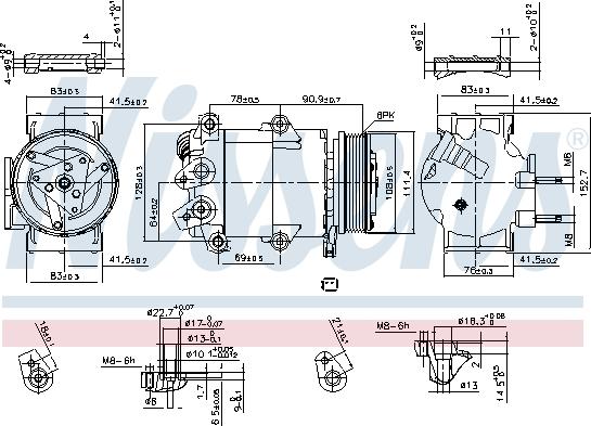 Nissens 890321 - Compressore, Climatizzatore autozon.pro