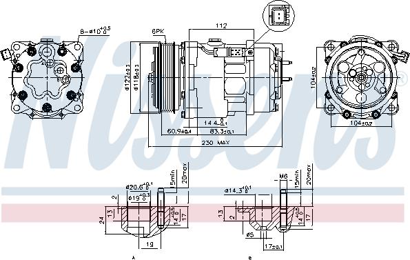 Nissens 89032 - Compressore, Climatizzatore autozon.pro