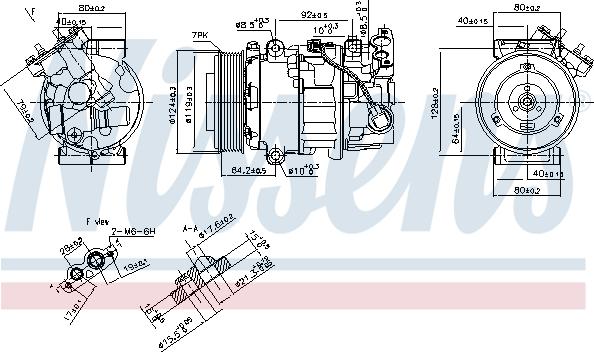 Nissens 890299 - Compressore, Climatizzatore autozon.pro