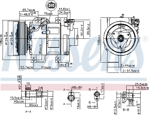 Nissens 890293 - Compressore, Climatizzatore autozon.pro