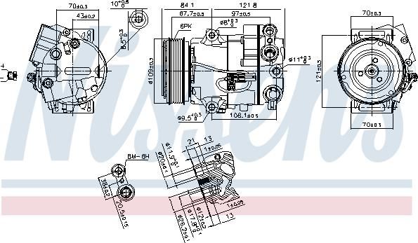 Nissens 890259 - Compressore, Climatizzatore autozon.pro