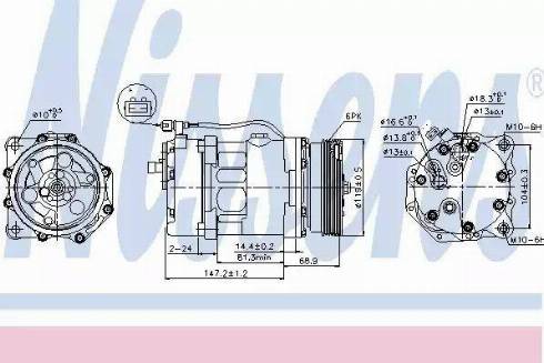 Nissens 89025 - Compressore, Climatizzatore autozon.pro