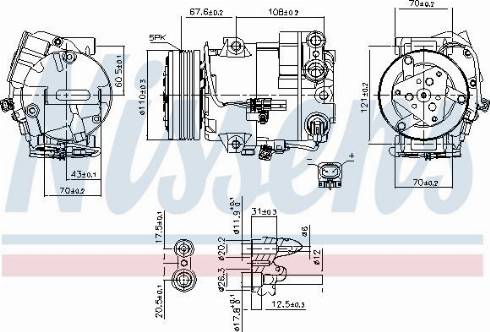 Nissens 890268 - Compressore, Climatizzatore autozon.pro