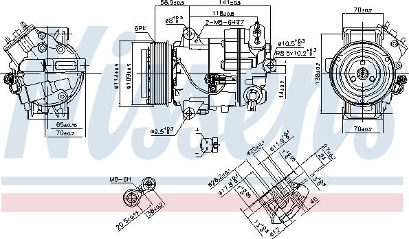 Nissens 890263 - Compressore, Climatizzatore autozon.pro