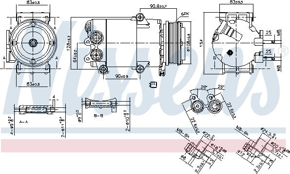 Nissens 890216 - Compressore, Climatizzatore autozon.pro