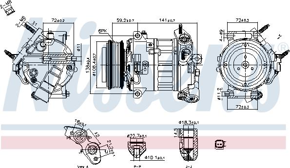 Nissens 890796 - Compressore, Climatizzatore autozon.pro