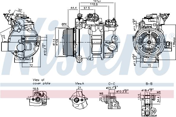 Nissens 890793 - Compressore, Climatizzatore autozon.pro