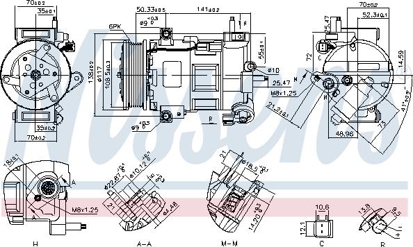 Nissens 890758 - Compressore, Climatizzatore autozon.pro