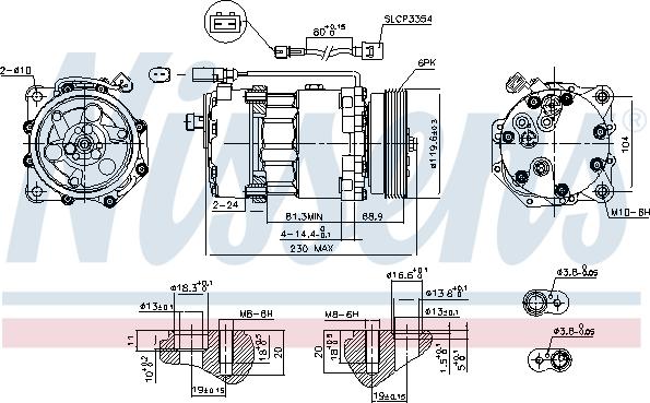 Nissens 890761 - Compressore, Climatizzatore autozon.pro