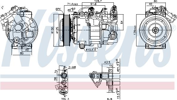 Nissens 890763 - Compressore, Climatizzatore autozon.pro