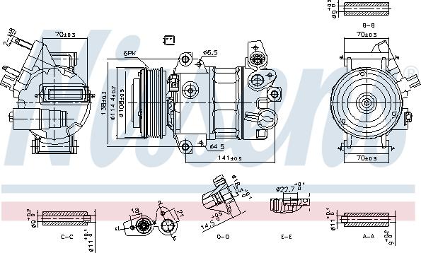 Nissens 890786 - Compressore, Climatizzatore autozon.pro