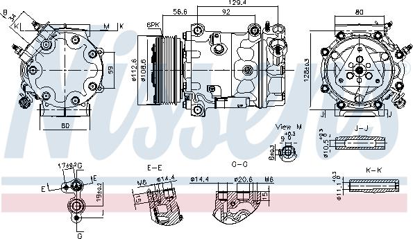 Nissens 890780 - Compressore, Climatizzatore autozon.pro