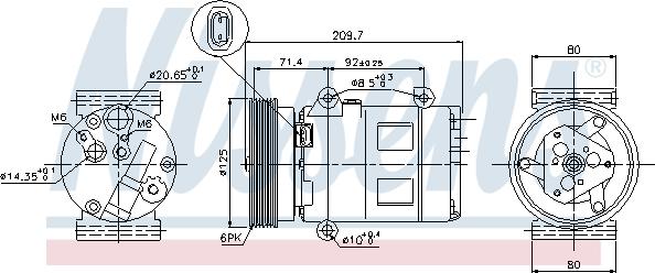 Nissens 89072 - Compressore, Climatizzatore autozon.pro